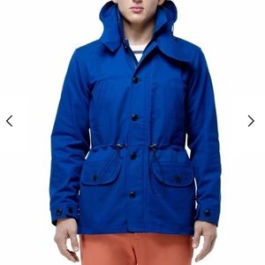 NWOT Club Monaco Men’s Blue Hooded Parka Medium